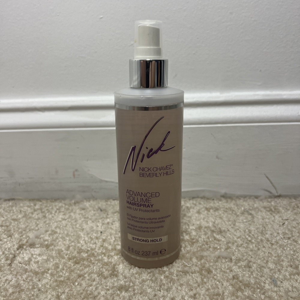 NEW Nick Chavez Advanced Volume Hair Spray Strong Hold 8 OZ Spray Bottle